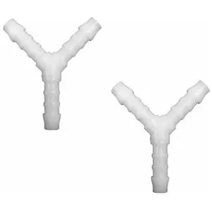 CYCLINGCOLORS 2x RACCORD DURITE Y DIAMETRE 6MM CONNECTEUR DE TUBE 3 VOIES TUYAU CARBURANT EAU HUILE ESSENCE MOBYLETTE VOITURE MOTO SCOOTER pas cher