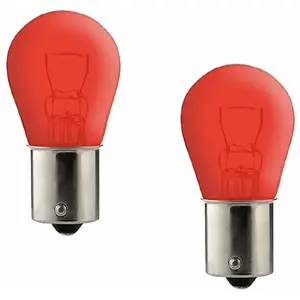 CYCLINGCOLORS 2x AMPOULE 12V 21W BA15S ROUGE AUTO MOTO MOBYLETTE SCOOTER LAMPE FEU ARRIÈRE STOP POSITION pas cher