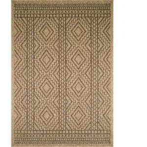 Tapis intérieur extérieur effet jute naturel sisal - NAZAR RUGS - 200x... pas cher