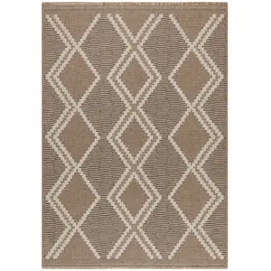 Tapis intérieur extérieur aspect jute à motif losange - NAZAR RUGS - 2...Vendu parcdiscount