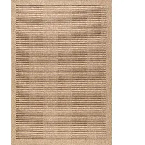Tapis - NAZAR RUGS - NATURE - 160x230 cm - Effet jute naturel - Marron pas cher