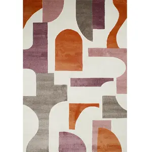 Tapis de salon motif géométrique - NAZAR RUGS - 80x150 cm - Memphis - MulticoloreVendu parcdiscount