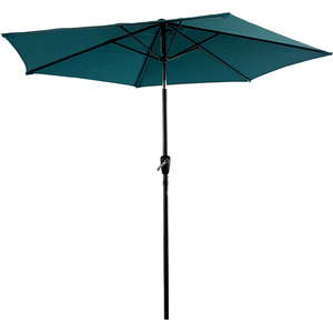 Comparateur de prix : Happy Garden Parasol Droit Hapuna Rond 2,70m De Diamètre Bleu