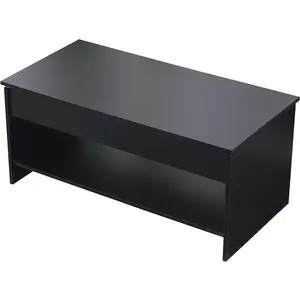 Happy Garden Table Basse Avec Plateau Relevable Noire Hedda pas cher