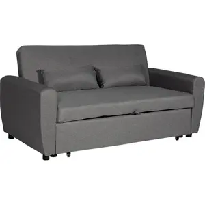 Happy Garden Canapé Convertible Matt 2 Places Gris pas cher