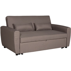 HAPPY GARDEN Canapé convertible MATT 2 places taupe Marron pas cher