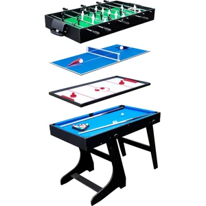 Table multi-jeux 4 en 1 - HAPPY GARDEN - Noir - Pour enfant - Baby-foo... pas cher