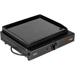 Plancha électrique - SOMAGIC - OLIANA - Fonte émaillée - Noir - 8 personnes