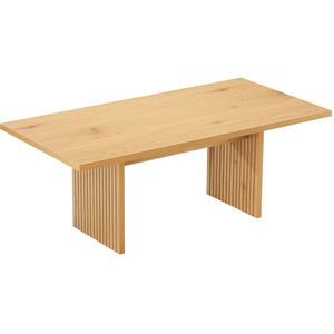Table basse - HAPPY GARDEN - ALMA - Bois naturel - Design scandinave - Rectangulaire pas cher