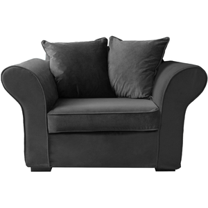 Happy Garden Fauteuil 1,5 Places En Velours Gris