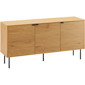 HAPPY GARDEN Buffet en bois 3 portes 150cm STINNA pas cher