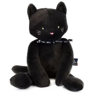 Peluche Chat Méloé gris anthracite 37 cm pas cher