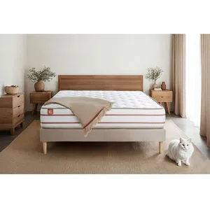 MARMOTTES&CO Ensemble LE DOUX 140x200cm Mémoire de forme 3 zones de co... pas cher