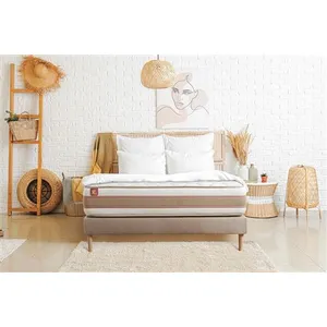 Ensemble LE DÉLICAT 140x200cm Ressorts ensaches + Memoire de forme 5 z... pas cher