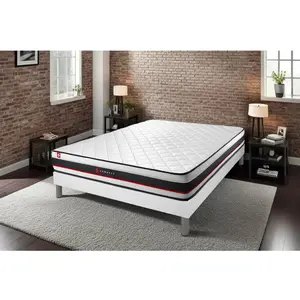 Comparateur de prix : Somness Ensemble 180x200 Matelas Form + Sommier Kit Blanc