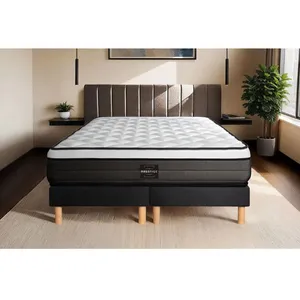Comparateur de prix : Ensemble matelas sommier Suite Ressorts ensachés et mémoire de forme -...