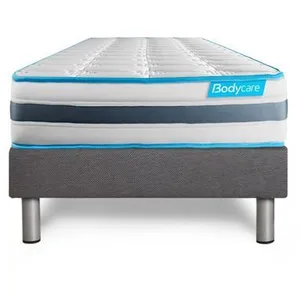 Ensemble sommier matelas 90x190 BodyFlex Ressorts ensachés et mémoire ... pas cher