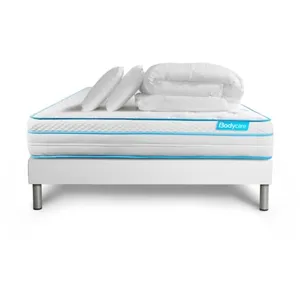 Ensemble sommier matelas 160x200 BodyMax Mémoire de forme et micro res... pas cher