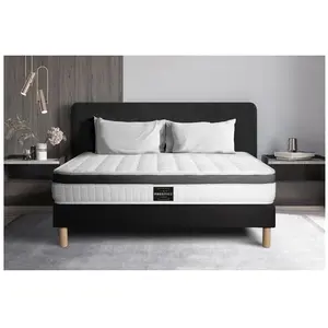 Comparateur de prix : PRESTIGE LITERIE Ensemble sommier matelas 160x200 Supérieur Mémoire de forme - 21 cm - Ferme - sommier Noir