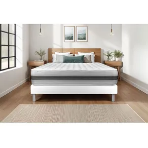 VITALIT Ensemble Vitalspring Recover 160 X 200 Cm Sommier Kit Blanc pas cher