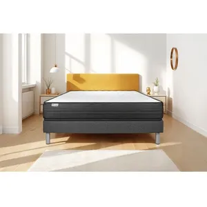 VITALIT Ensemble Vitalpower 180 X 200 Cm Sommier Kit Gris pas cher