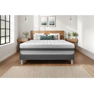VITALIT Ensemble Vitalspring Recover 160 X 200 Cm Sommier Kit Gris pas cher