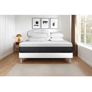 VITALIT Pack Prêt A Dormir Vital Form 200 X 200 Cm Sommier Kit Blanc pas cher