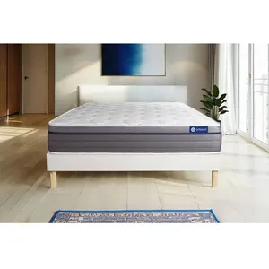 Actisom Ensemble Matelas Latex+Memoire De Forme Actilatex Zen 160x200 ... pas cher