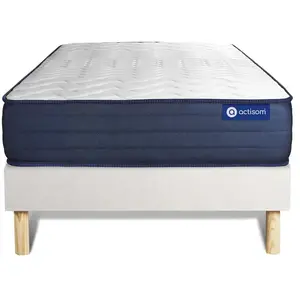 ACTISOM Ensemble sommier matelas 90x200 Actilatex life Latex et mémoir... pas cher