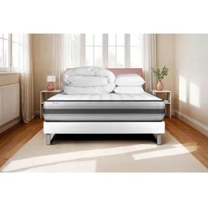 VITALIT Pack Prêt A Dormir Vitalpower Recover 140 X 190 Cm Sommier Kit Blanc pas cher