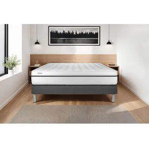 Comparateur de prix : VITALIT Ensemble sommier matelas 140x190 VITAL SPA Mémoire de forme - Ferme - Gris