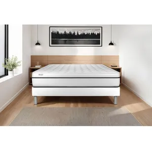 Comparateur de prix : VITALIT Ensemble sommier matelas 200x200 VITAL SPA Mémoire de forme - 24 cm - Ferme - sommier kit blanc