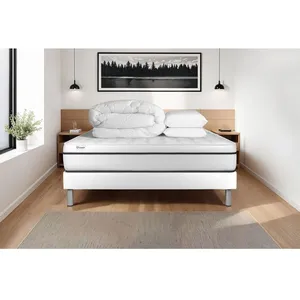 Comparateur de prix : VITALIT Pack Prêt A Dormir Vital Spa 160 X 200 Cm Sommier Kit Blanc