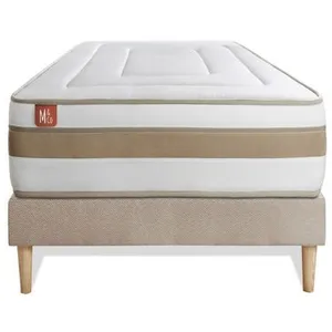 Matelas - Marmottes&Co - LE RAFFINÉ - 90x190cm - Ressorts ensachés - Mémoire de forme BioVisco - Épaisseur 26cm pas cher