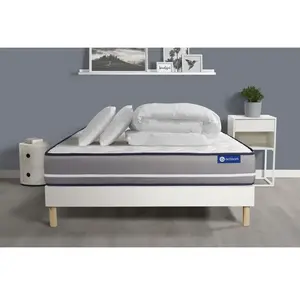 Actisom Pack Prêt A Dormir Matelas Ressorts Ensaches Actiflex Pur 140x... pas cher