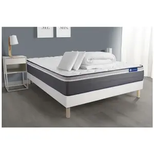 Actisom Pack Prêt A Dormir Matelas Actiflex Plus 160x200 Ressorts Ensa... pas cher
