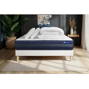 Actisom Pack Prêt A Dormir Matelas Actilatex Tech 200x200 Memoire De F... pas cher