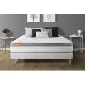 Comparateur de prix : Ensemble matelas sommier 160x200 Memo Zen Septnuits - Mousse HR - Ferm...