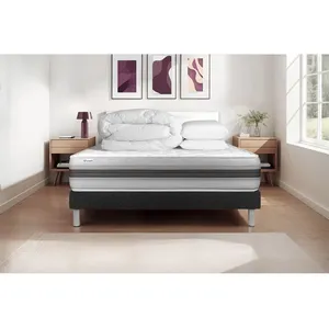 VITALIT Pack Prêt A Dormir Vitalmemo Back 200 X 200 Cm Sommier Kit Noi... pas cher