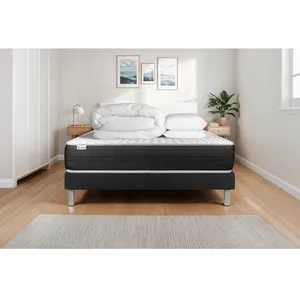 VITALIT Pack prêt à dormir VITALSPRING 140 x 190 cm sommier Kit noir pas cher