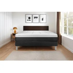 VITALIT Ensemble Vital Form 140 X 190 Cm Sommier Kit Noir
