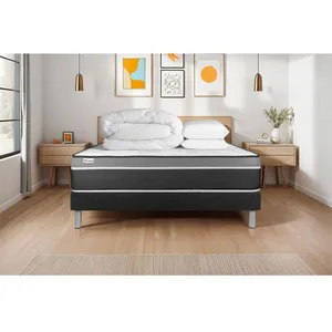 VITALIT Pack Prêt A Dormir Vital Care 160 X 200 Cm Sommier Kit Noir pas cher