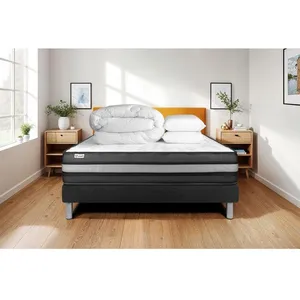 VITALIT Pack Prêt A Dormir Vitalpower Zen 140 X 190 Cm Sommier Kit Noi... pas cher