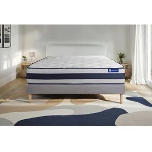 Comparateur de prix : ACTISOM Ensemble sommier matelas 160x200 Actilatex ergo - 24 cm - Ferme - sommier kit gris