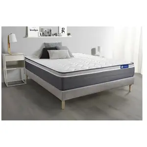 Comparateur de prix : ACTISOM Ensemble sommier matelas 160x200 Actilatex plus - 26 cm - Très ferme - sommier kit gris