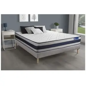 Actisom Ensemble Matelas Ressorts Ensaches + Memoire De Forme Actiflex... pas cher
