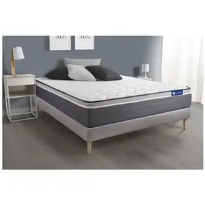 Actisom Ensemble Matelas Actiflex Plus 90x200 Ressorts Ensaches+Memoir... pas cher