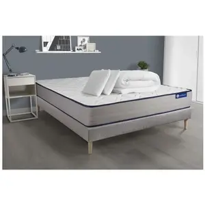 Actisom Pack Prêt A Dormir Matelas Ressorts Ensaches + Memoire De Form... pas cher