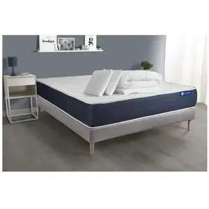 Actisom Pack Prêt A Dormir Matelas Ressorts Ensaches + Memoire De Form... pas cher