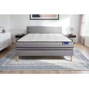 Comparateur de prix : ACTISOM Ensemble sommier matelas 140x190 Actimemo night - 20 cm - Très ferme - sommier kit gris